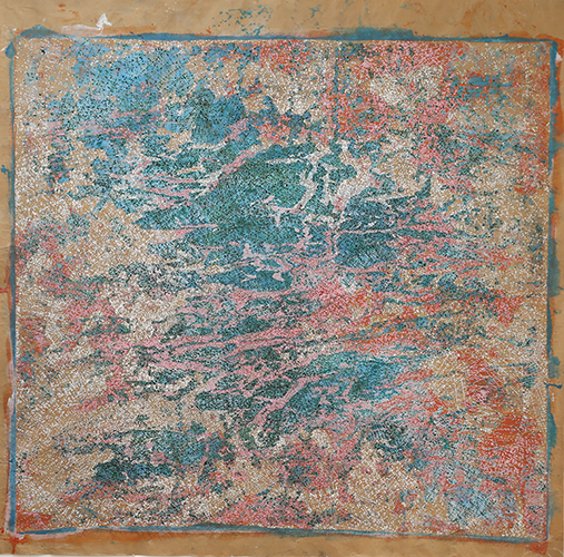 Mirror on wich to dwell, acrylique-sur-papier, 223x232cm, 2017