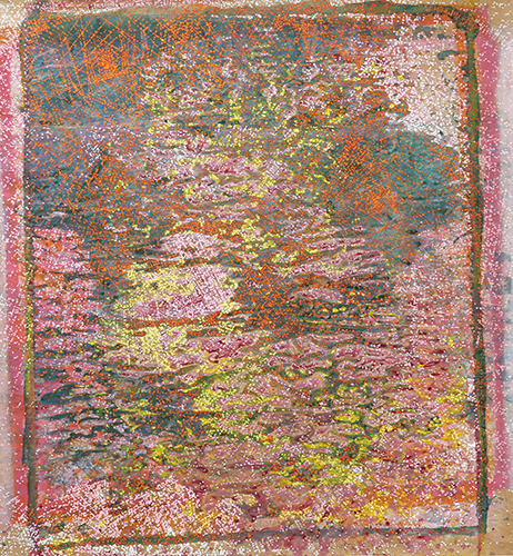 partita-2, acrylique-sur-papier, 152.5x144cm, 2018
