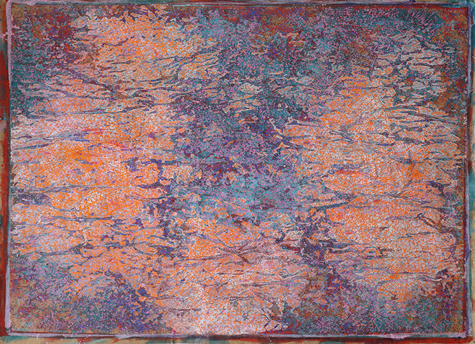 Powerfull Morpheus let they charmes I, acrylique-sur-papier, 204x178cm, 2018