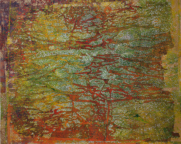 Powerfull Morpheus let they charmes II, acrylique-sur-papier, 182x224cm, 2018